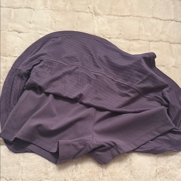 Adidas Lavender Sports Skirt with Yellow Logo - Picture 4 of 4